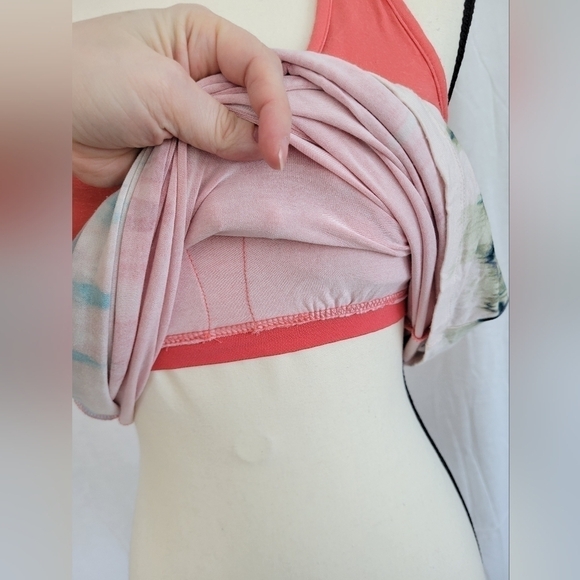 Dakini tie dye racerback built in shelf bra mini dress XS - Picture 5 of 8